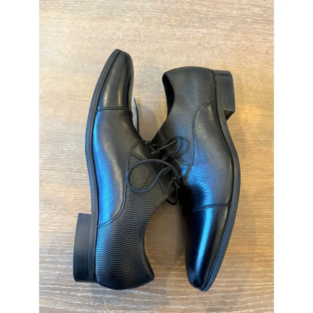 Vintage Foundry Co Black Leather Lace Up Oxford Dress Shoes Men 11